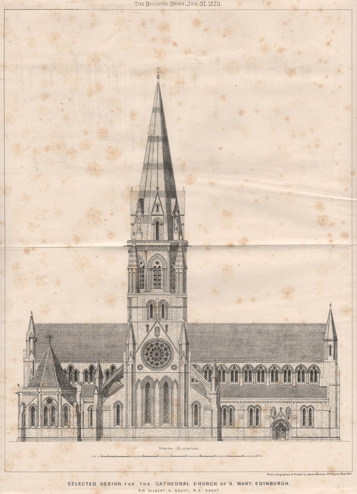 Cathedral Church of St. Mary, Edinburgh; Sir Gilbert G. Scott, Architect 1873